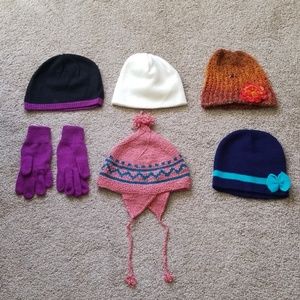 Lot of Beanies & Gloves